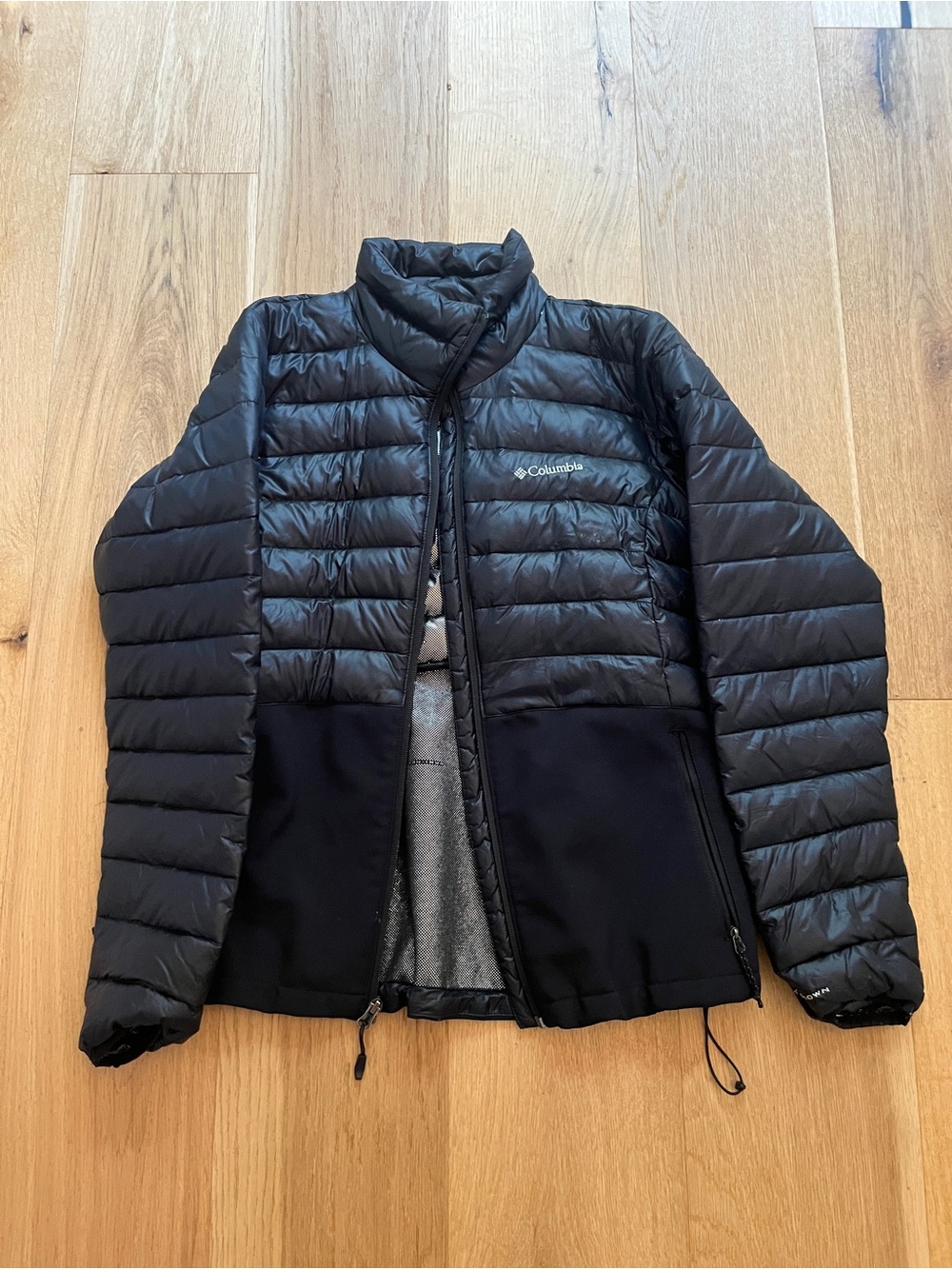 Columbia Women's Black Quilted Hybrid Puffer Jacket